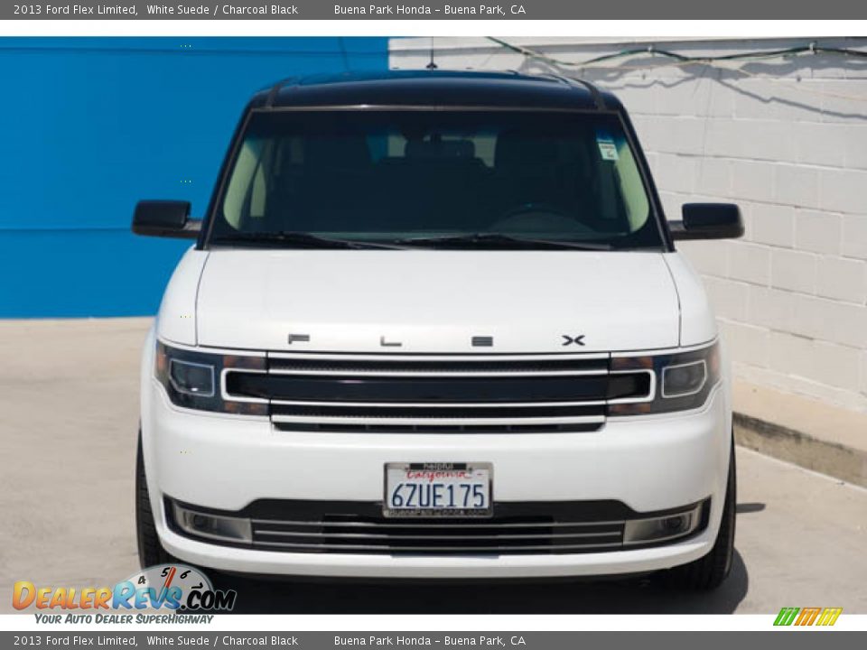 2013 Ford Flex Limited White Suede / Charcoal Black Photo #7