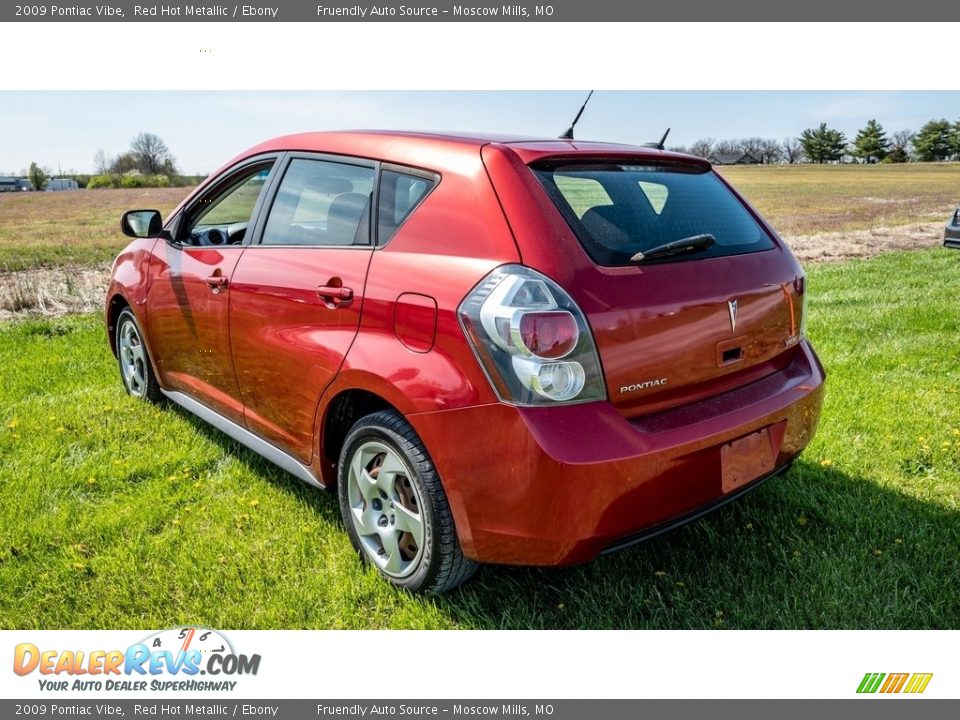 2009 Pontiac Vibe Red Hot Metallic / Ebony Photo #6