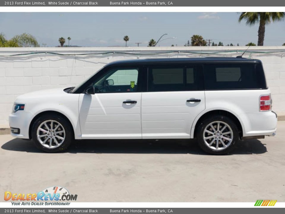 2013 Ford Flex Limited White Suede / Charcoal Black Photo #8