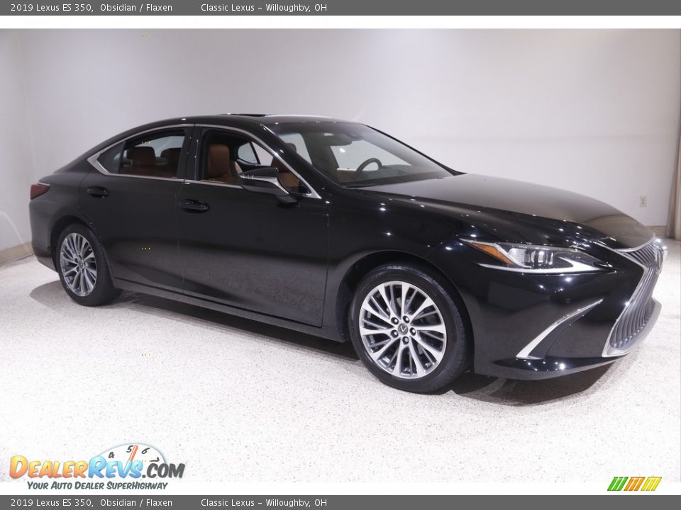 2019 Lexus ES 350 Obsidian / Flaxen Photo #1