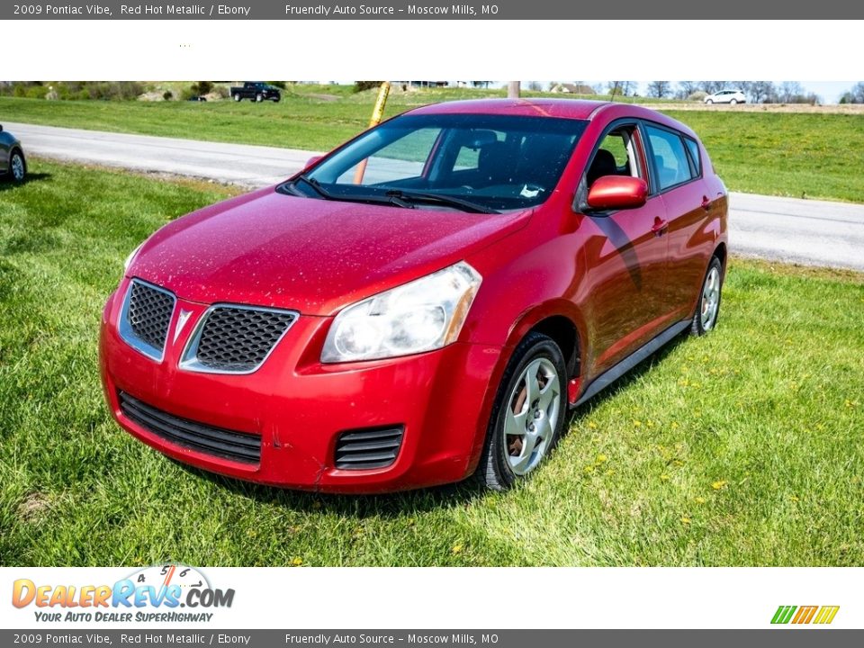 2009 Pontiac Vibe Red Hot Metallic / Ebony Photo #8