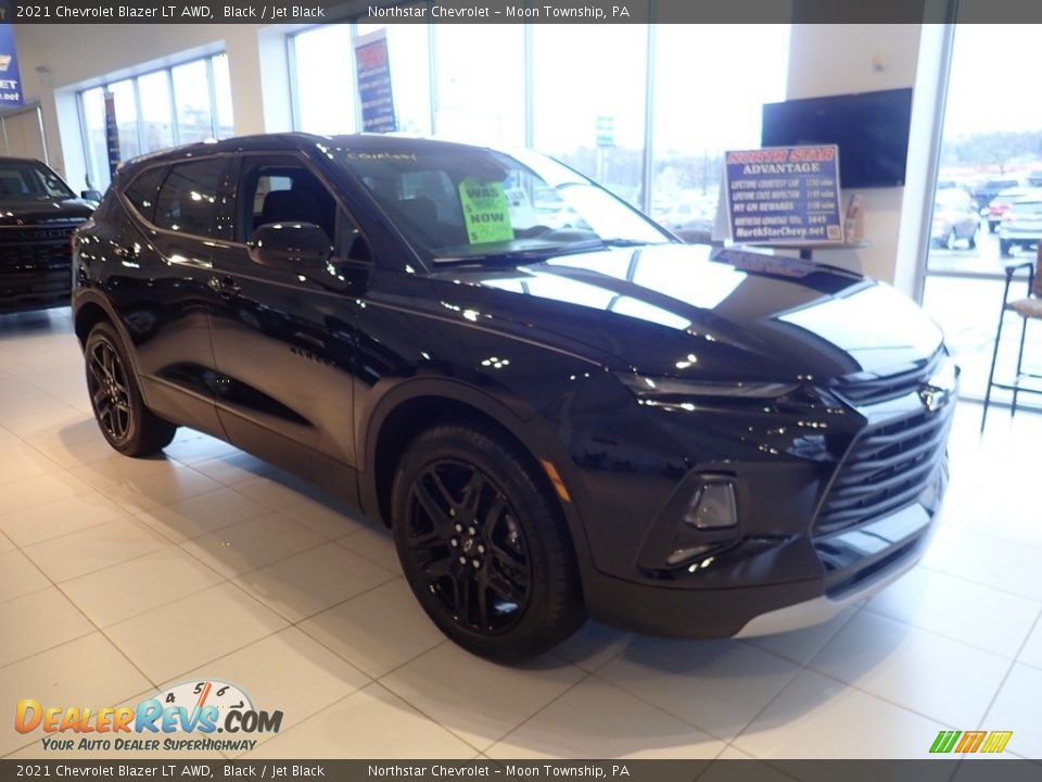 2021 Chevrolet Blazer LT AWD Black / Jet Black Photo #6