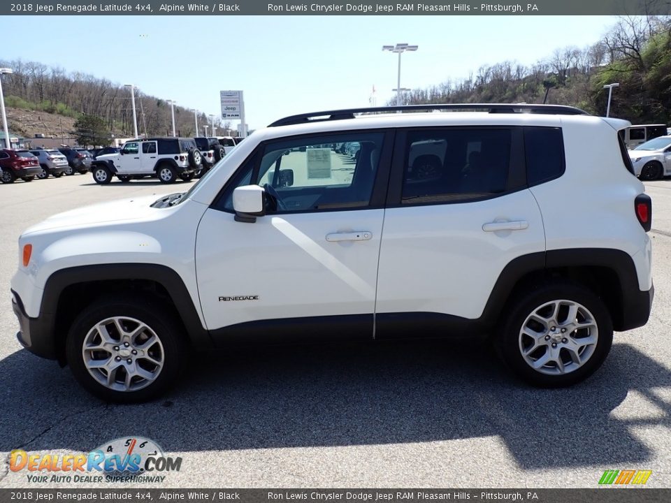 2018 Jeep Renegade Latitude 4x4 Alpine White / Black Photo #2