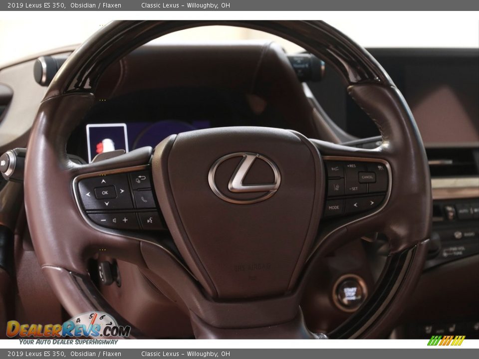 2019 Lexus ES 350 Obsidian / Flaxen Photo #7