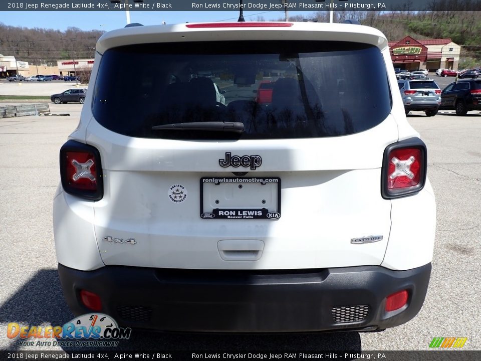 2018 Jeep Renegade Latitude 4x4 Alpine White / Black Photo #4