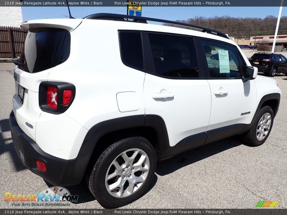 2018 Jeep Renegade Latitude 4x4 Alpine White / Black Photo #6