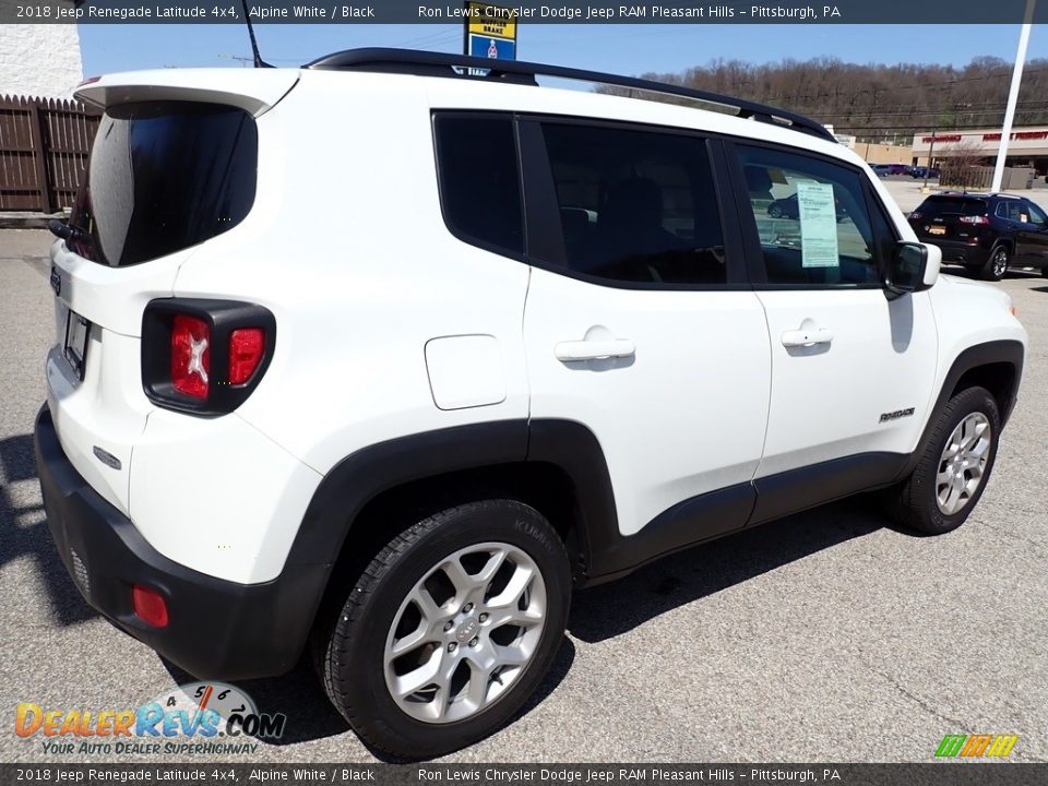 2018 Jeep Renegade Latitude 4x4 Alpine White / Black Photo #6