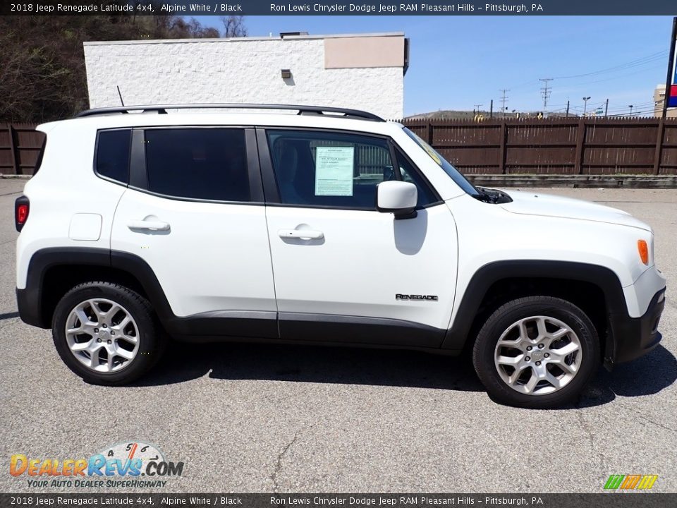 2018 Jeep Renegade Latitude 4x4 Alpine White / Black Photo #7