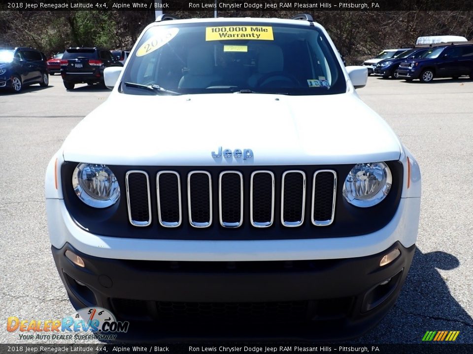 2018 Jeep Renegade Latitude 4x4 Alpine White / Black Photo #9