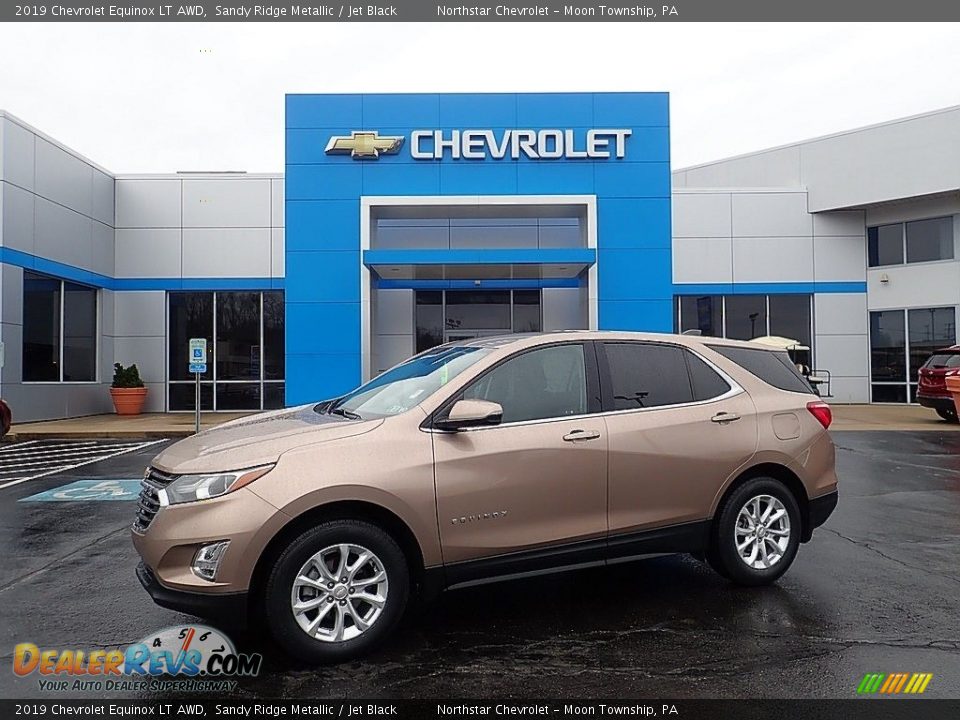 2019 Chevrolet Equinox LT AWD Sandy Ridge Metallic / Jet Black Photo #1