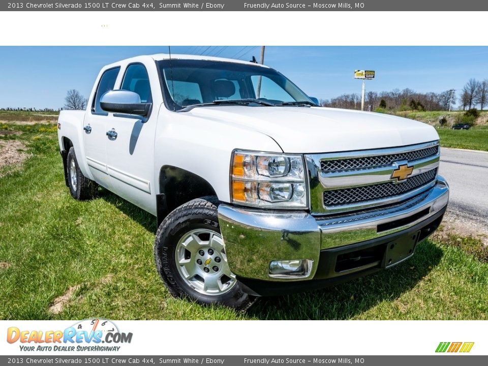 2013 Chevrolet Silverado 1500 LT Crew Cab 4x4 Summit White / Ebony Photo #1