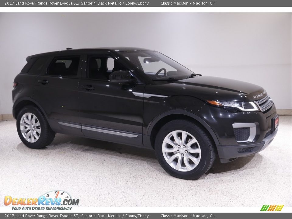2017 Land Rover Range Rover Evoque SE Santorini Black Metallic / Ebony/Ebony Photo #1