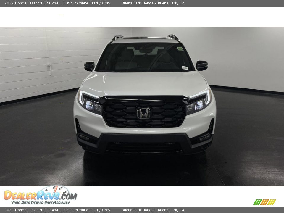 2022 Honda Passport Elite AWD Platinum White Pearl / Gray Photo #2