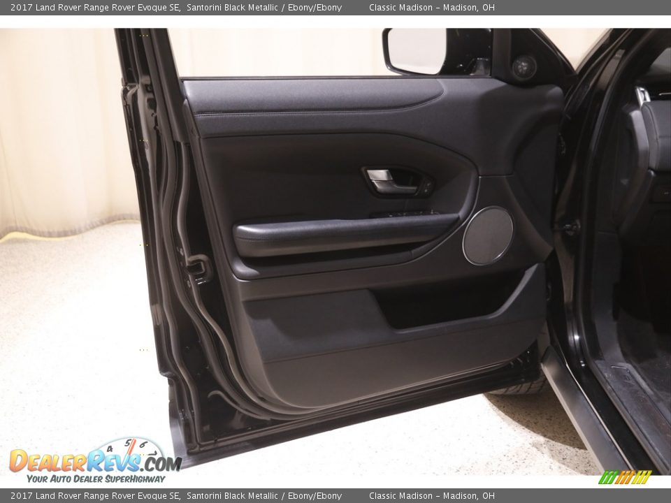 2017 Land Rover Range Rover Evoque SE Santorini Black Metallic / Ebony/Ebony Photo #4