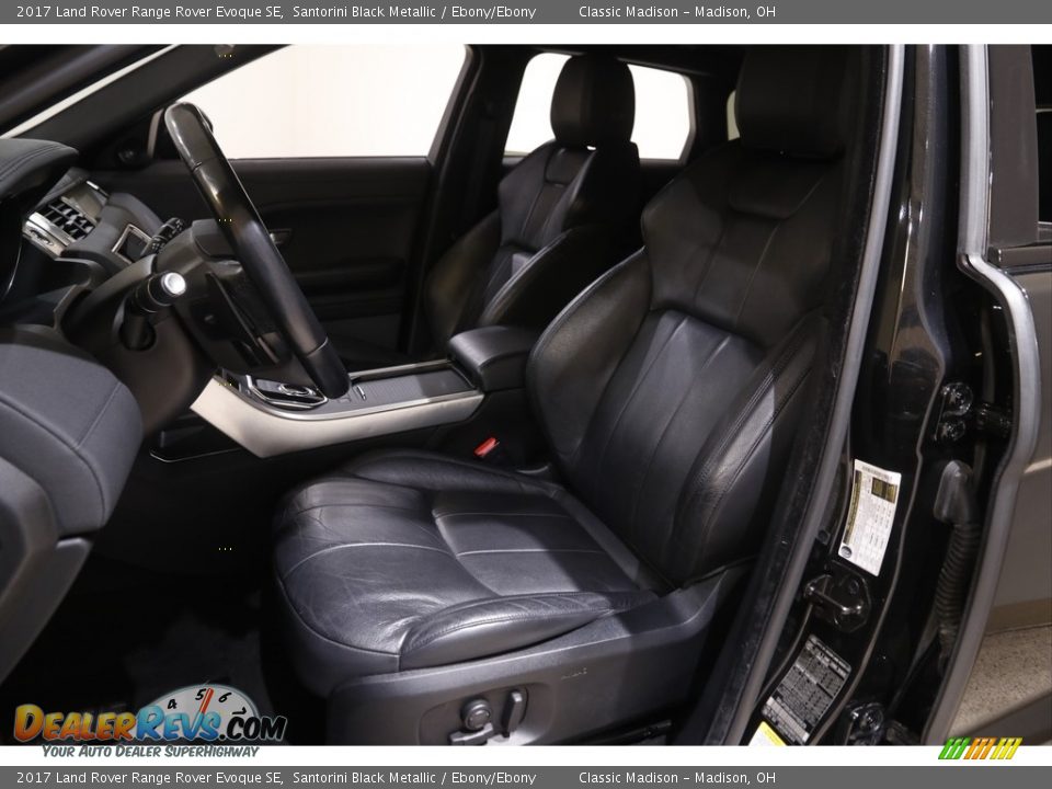 2017 Land Rover Range Rover Evoque SE Santorini Black Metallic / Ebony/Ebony Photo #5