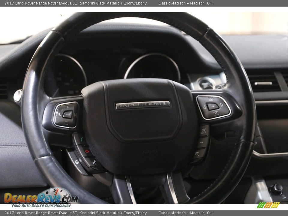 2017 Land Rover Range Rover Evoque SE Santorini Black Metallic / Ebony/Ebony Photo #7