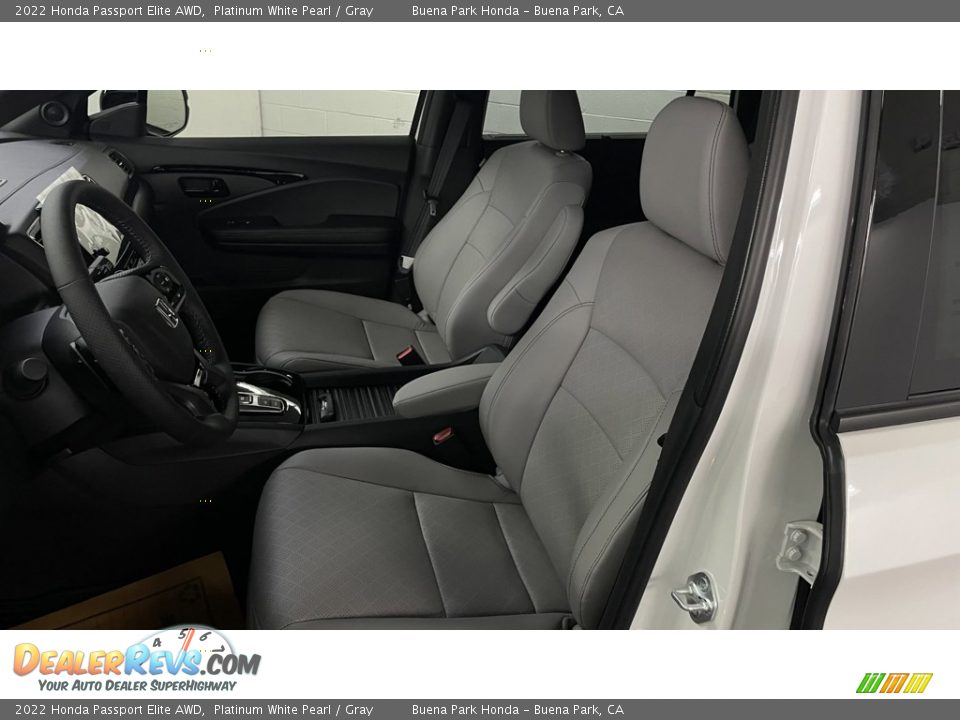 Gray Interior - 2022 Honda Passport Elite AWD Photo #7