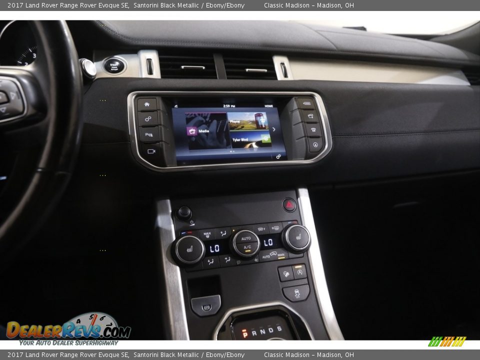 2017 Land Rover Range Rover Evoque SE Santorini Black Metallic / Ebony/Ebony Photo #9
