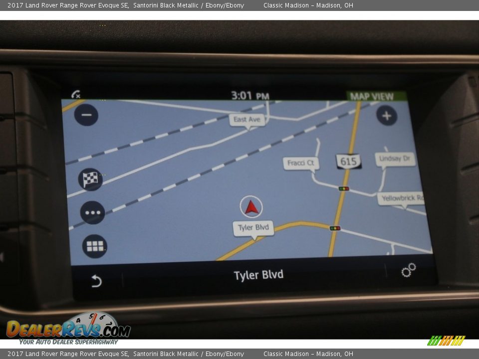 2017 Land Rover Range Rover Evoque SE Santorini Black Metallic / Ebony/Ebony Photo #12