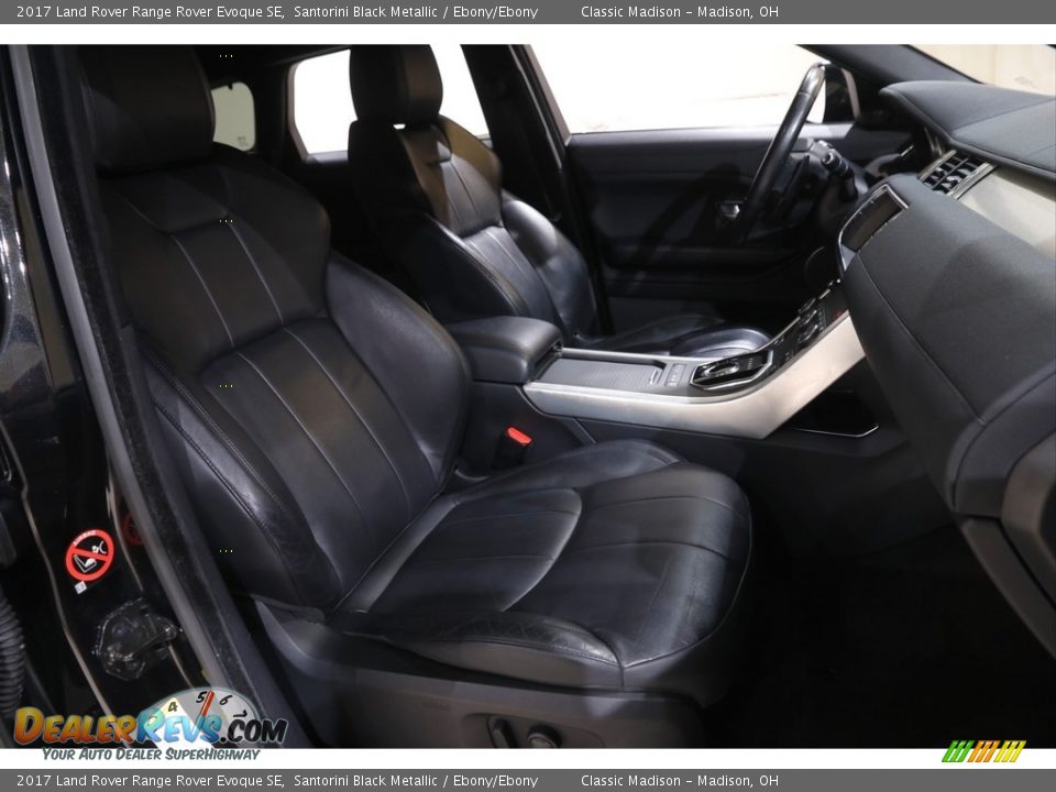 2017 Land Rover Range Rover Evoque SE Santorini Black Metallic / Ebony/Ebony Photo #16