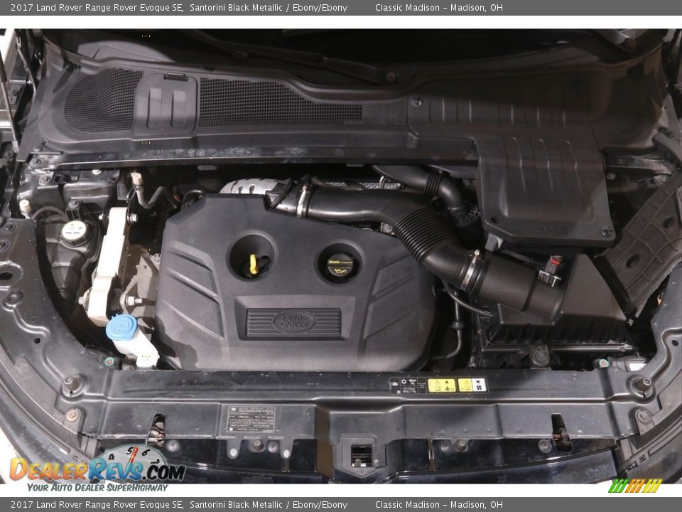 2017 Land Rover Range Rover Evoque SE Santorini Black Metallic / Ebony/Ebony Photo #20