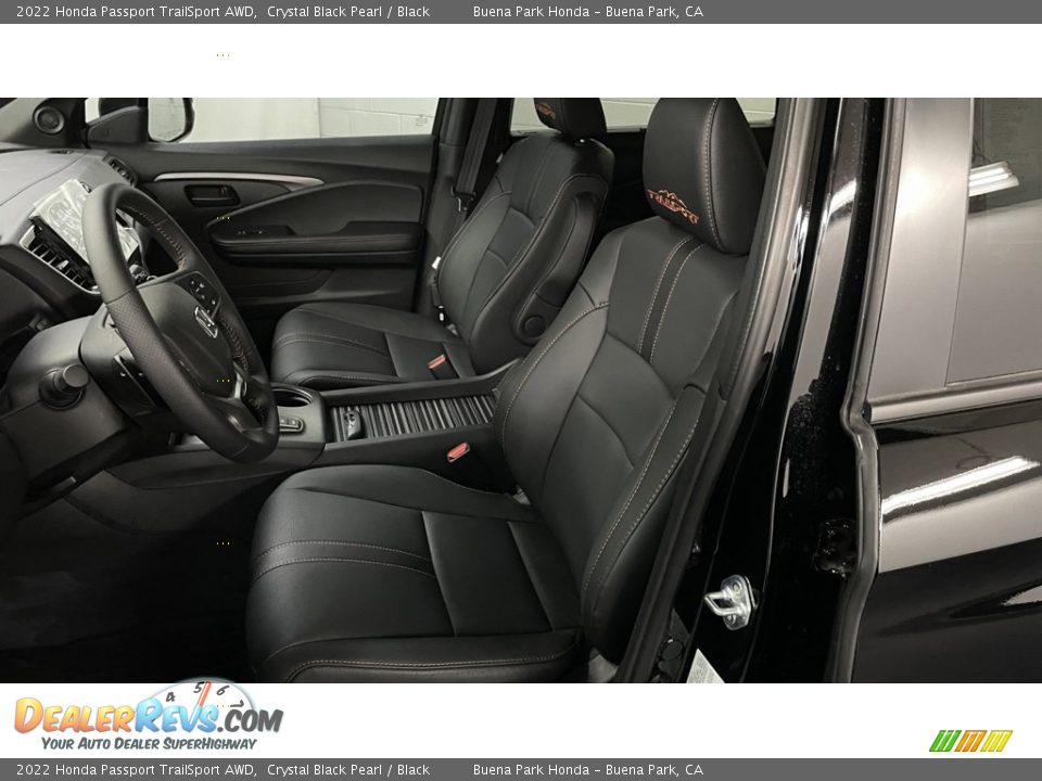 Black Interior - 2022 Honda Passport TrailSport AWD Photo #7