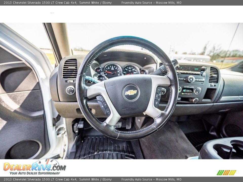 2013 Chevrolet Silverado 1500 LT Crew Cab 4x4 Summit White / Ebony Photo #27