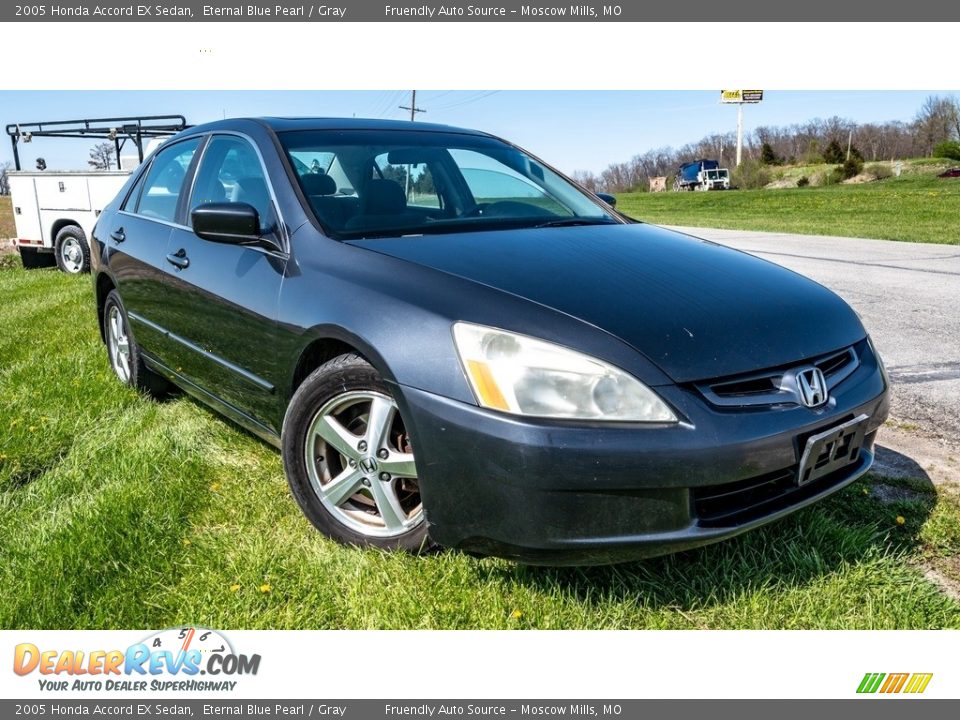 2005 Honda Accord EX Sedan Eternal Blue Pearl / Gray Photo #1