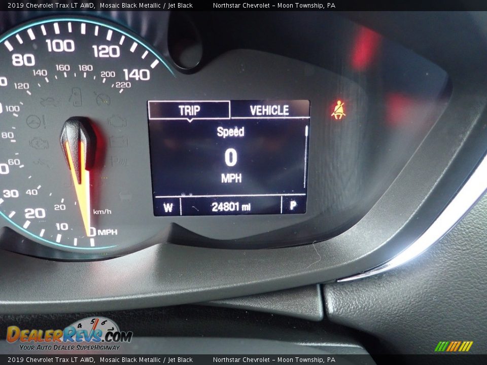2019 Chevrolet Trax LT AWD Mosaic Black Metallic / Jet Black Photo #29