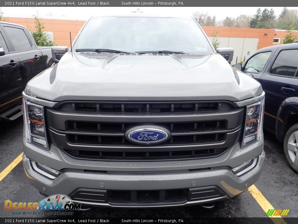 2021 Ford F150 Lariat SuperCrew 4x4 Lead Foot / Black Photo #3