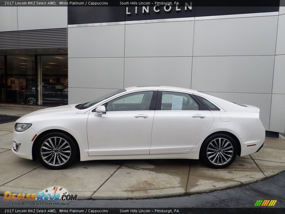 White Platinum 2017 Lincoln MKZ Select AWD Photo #2