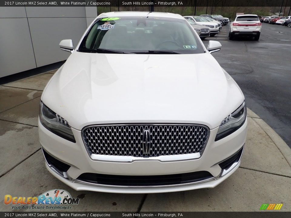 2017 Lincoln MKZ Select AWD White Platinum / Cappuccino Photo #9