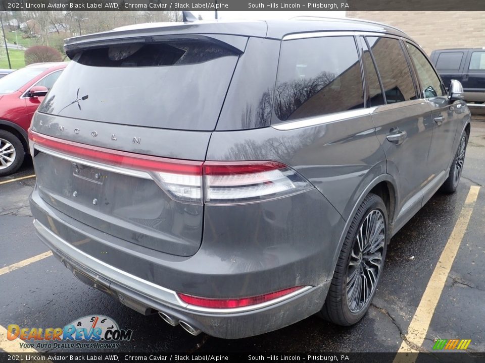 2021 Lincoln Aviator Black Label AWD Chroma Caviar / Black Label/Alpine Photo #3