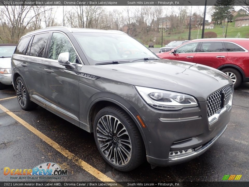 Chroma Caviar 2021 Lincoln Aviator Black Label AWD Photo #4