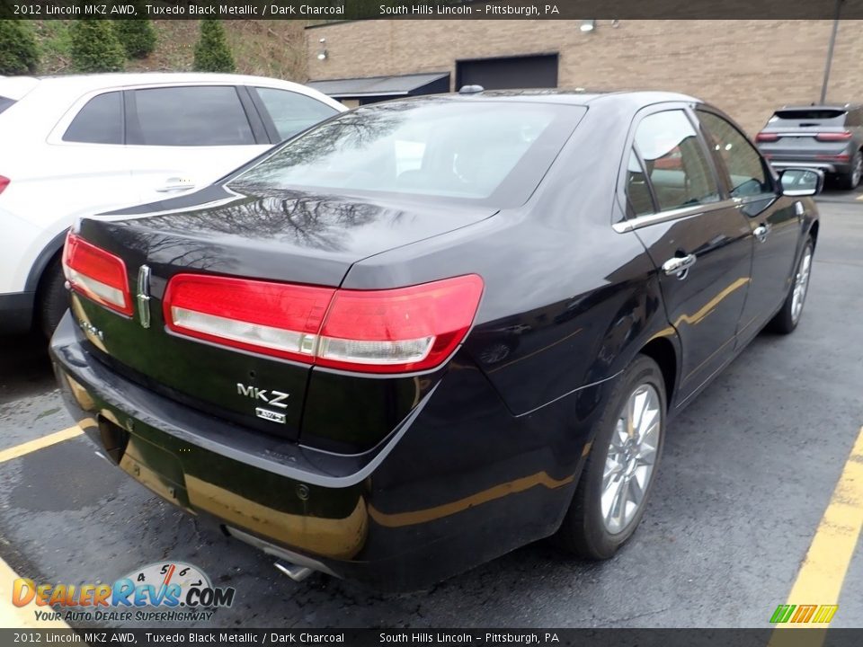 2012 Lincoln MKZ AWD Tuxedo Black Metallic / Dark Charcoal Photo #4