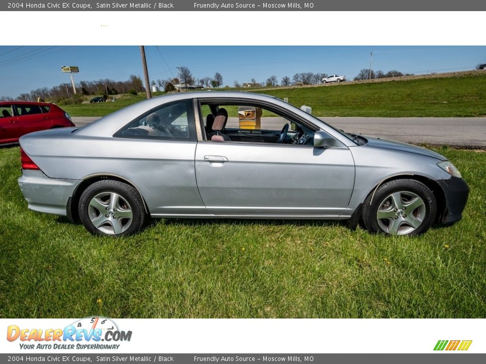 2004 Honda Civic EX Coupe Satin Silver Metallic / Black Photo #3