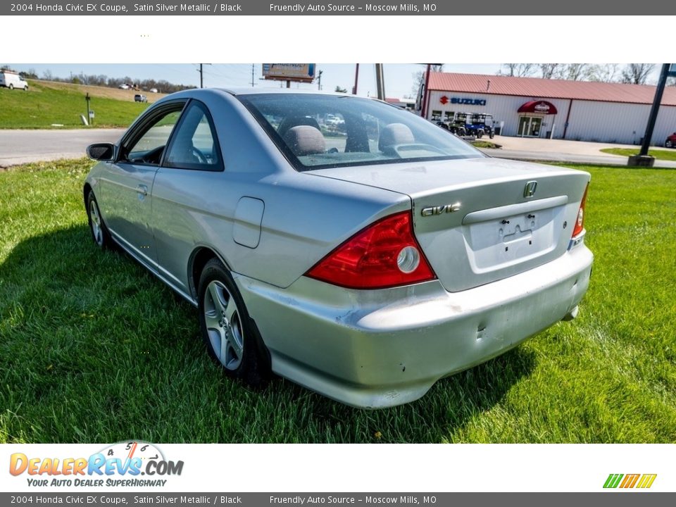 2004 Honda Civic EX Coupe Satin Silver Metallic / Black Photo #6