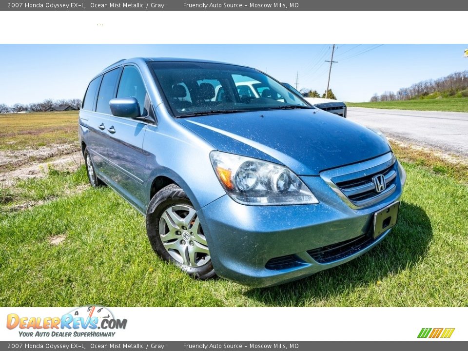 2007 Honda Odyssey EX-L Ocean Mist Metallic / Gray Photo #1