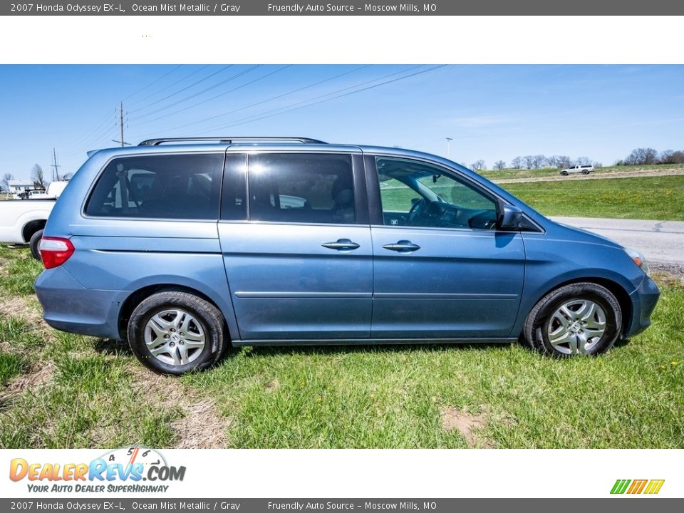 2007 Honda Odyssey EX-L Ocean Mist Metallic / Gray Photo #3