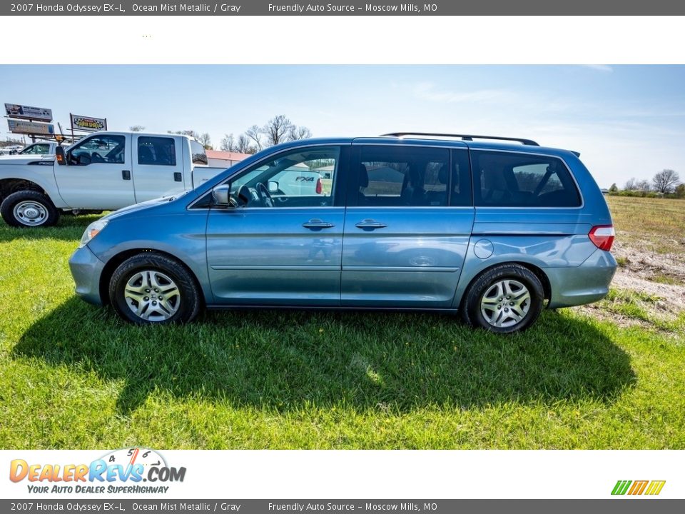 2007 Honda Odyssey EX-L Ocean Mist Metallic / Gray Photo #7