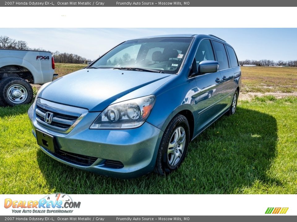 2007 Honda Odyssey EX-L Ocean Mist Metallic / Gray Photo #8