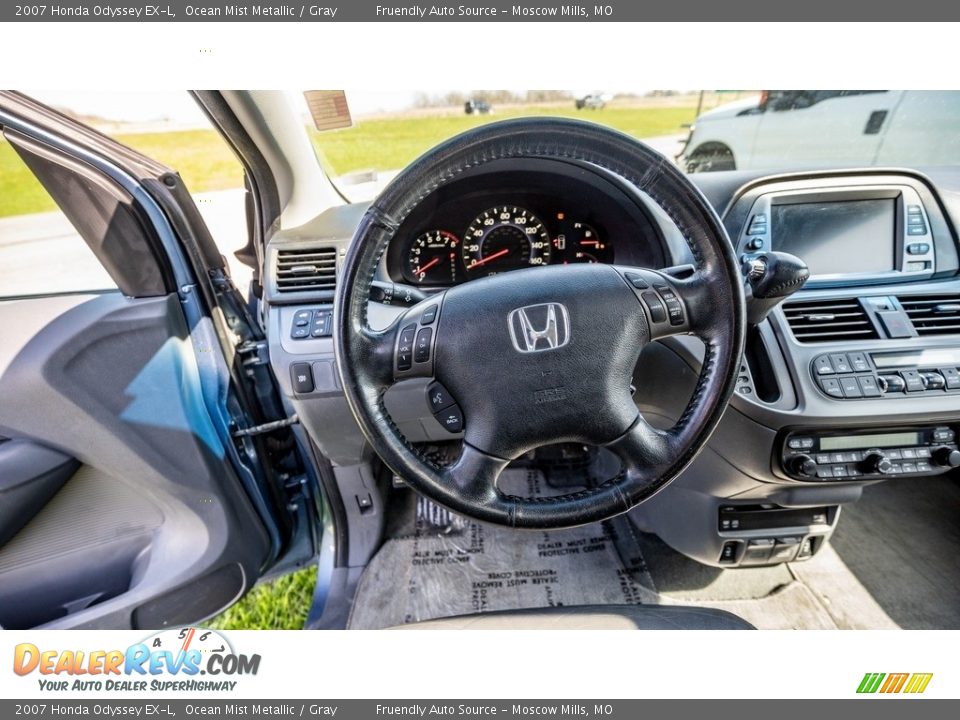 2007 Honda Odyssey EX-L Ocean Mist Metallic / Gray Photo #27