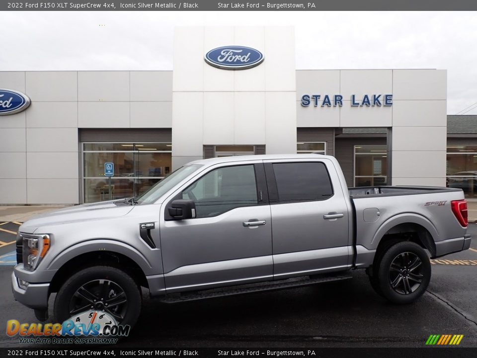 2022 Ford F150 XLT SuperCrew 4x4 Iconic Silver Metallic / Black Photo #1