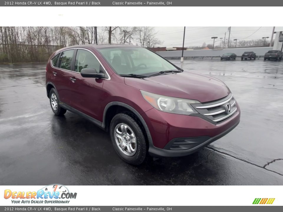 2012 Honda CR-V LX 4WD Basque Red Pearl II / Black Photo #2