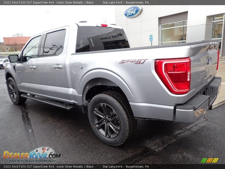 2022 Ford F150 XLT SuperCrew 4x4 Iconic Silver Metallic / Black Photo #3