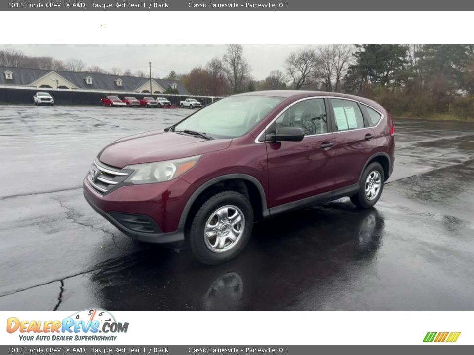 2012 Honda CR-V LX 4WD Basque Red Pearl II / Black Photo #4