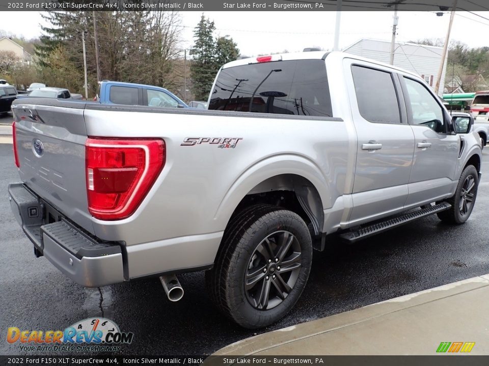 2022 Ford F150 XLT SuperCrew 4x4 Iconic Silver Metallic / Black Photo #5