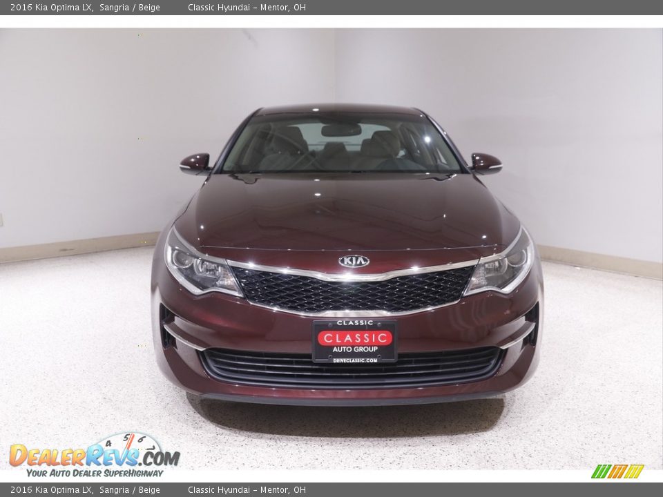 2016 Kia Optima LX Sangria / Beige Photo #2