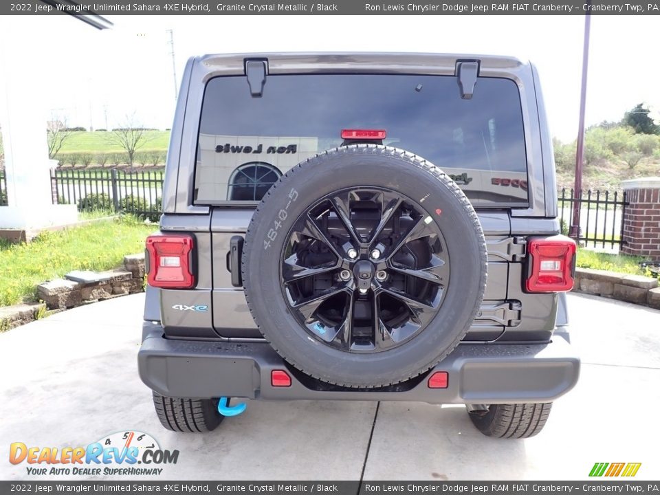 2022 Jeep Wrangler Unlimited Sahara 4XE Hybrid Granite Crystal Metallic / Black Photo #4