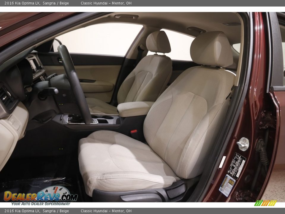 Front Seat of 2016 Kia Optima LX Photo #5